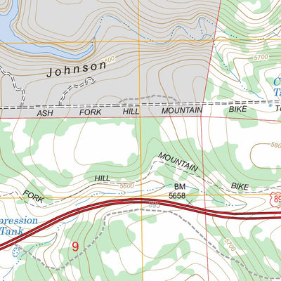 US Forest Service - Topo Ash Fork, AZ FSTopo Legacy digital map