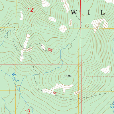 US Forest Service - Topo Ash Mountain, MT FSTopo Legacy digital map