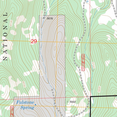 US Forest Service - Topo Ash Valley, CA FSTopo Legacy digital map