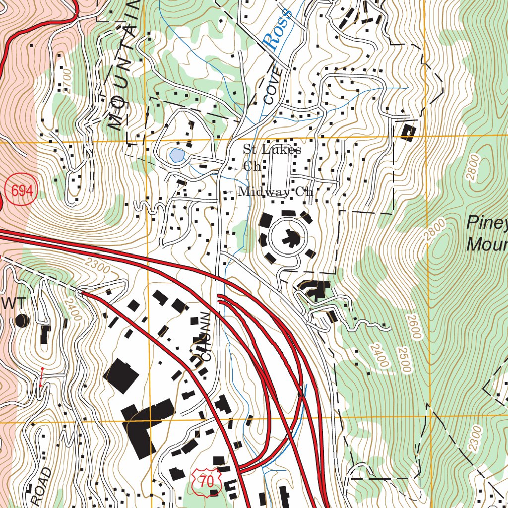 Asheville, NC FSTopo Legacy Map by US Forest Service - Topo | Avenza Maps