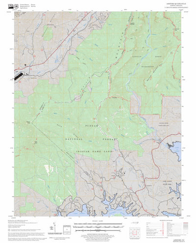 US Forest Service - Topo Ashford, NC FSTopo Legacy digital map