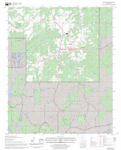 US Forest Service - Topo Ashland, MS FSTopo Legacy digital map