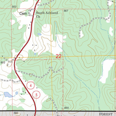 US Forest Service - Topo Ashland, MS FSTopo Legacy digital map