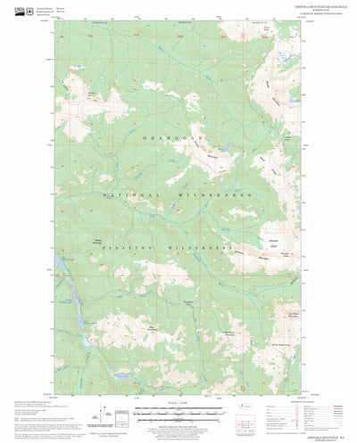 US Forest Service - Topo Ashnola Mountain, WA FSTopo Legacy digital map