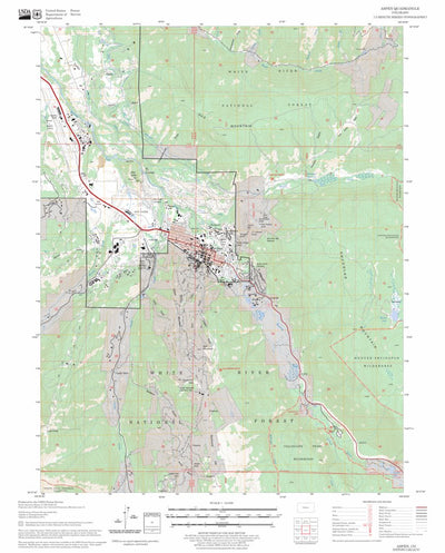 US Forest Service - Topo Aspen, CO FSTopo Legacy digital map