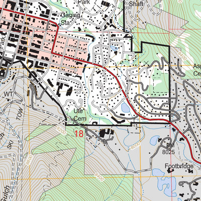 US Forest Service - Topo Aspen, CO FSTopo Legacy digital map