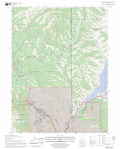 US Forest Service - Topo Aspen Grove, UT FSTopo Legacy digital map