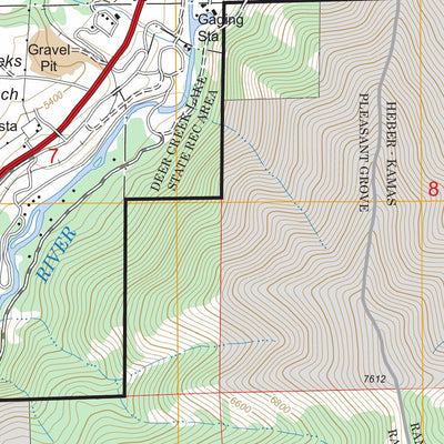 US Forest Service - Topo Aspen Grove, UT FSTopo Legacy digital map
