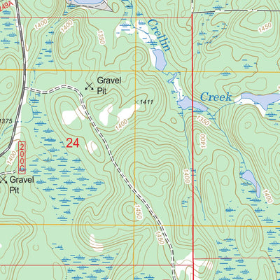 US Forest Service - Topo Astrid Lake, MN FSTopo Legacy digital map