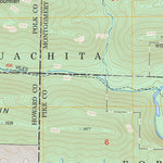 US Forest Service - Topo Athens, AR FSTopo Legacy digital map