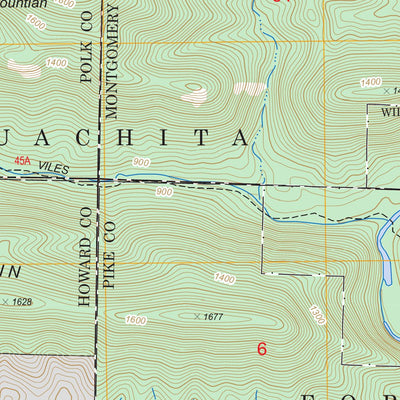 US Forest Service - Topo Athens, AR FSTopo Legacy digital map