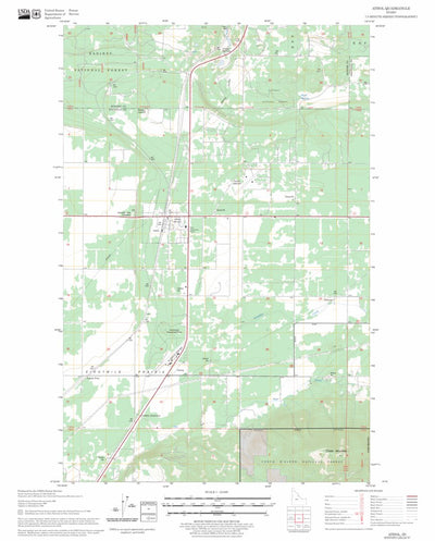 US Forest Service - Topo Athol, ID FSTopo Legacy digital map