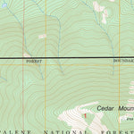 US Forest Service - Topo Athol, ID FSTopo Legacy digital map