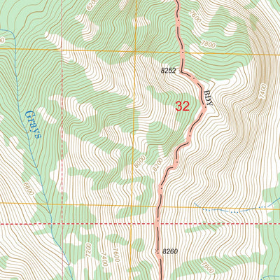 US Forest Service - Topo Atlanta East, ID FSTopo Legacy digital map