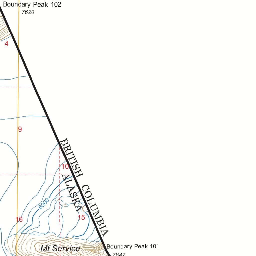Atlin A-7, AK FSTopo Legacy Map by US Forest Service - Topo | Avenza Maps