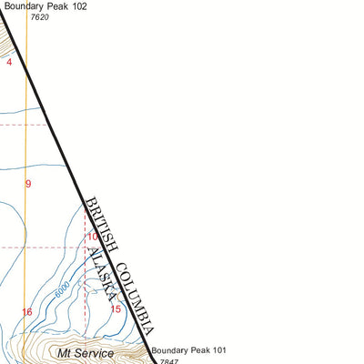 US Forest Service - Topo Atlin A-7, AK FSTopo Legacy digital map