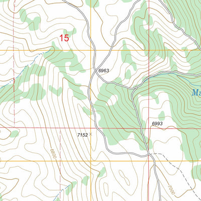US Forest Service - Topo Auburn, WY - ID FSTopo Legacy digital map