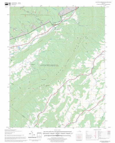 US Forest Service - Topo Augusta Springs, VA FSTopo Legacy digital map
