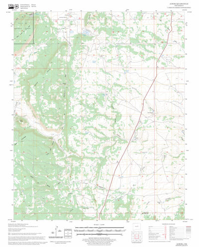 US Forest Service - Topo Aurora, NM FSTopo Legacy digital map
