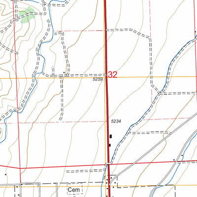 US Forest Service - Topo Aurora, UT FSTopo Legacy digital map