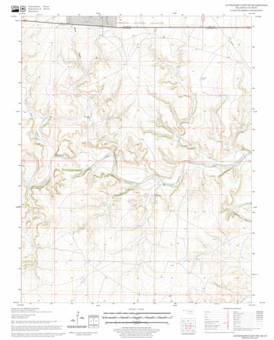 US Forest Service - Topo Autograph Cliff NW, OK - CO FSTopo Legacy digital map
