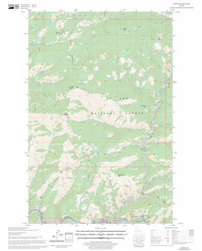 US Forest Service - Topo Avery, ID FSTopo Legacy digital map