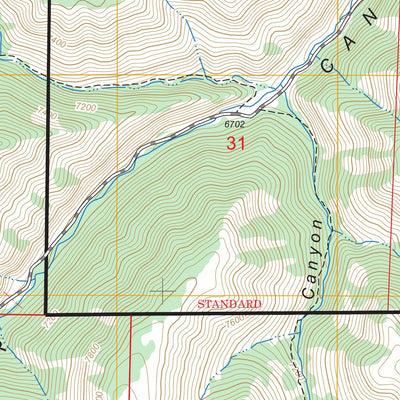 US Forest Service - Topo Avintaquin Canyon, UT FSTopo Legacy digital map