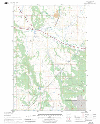 US Forest Service - Topo Avon, MT FSTopo Legacy digital map