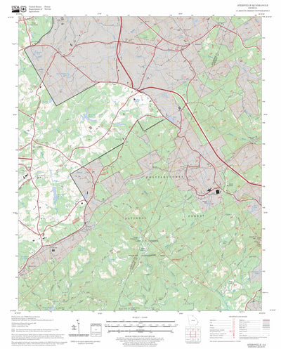 US Forest Service - Topo Ayersville, GA FSTopo Legacy digital map