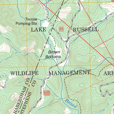 US Forest Service - Topo Ayersville, GA FSTopo Legacy digital map