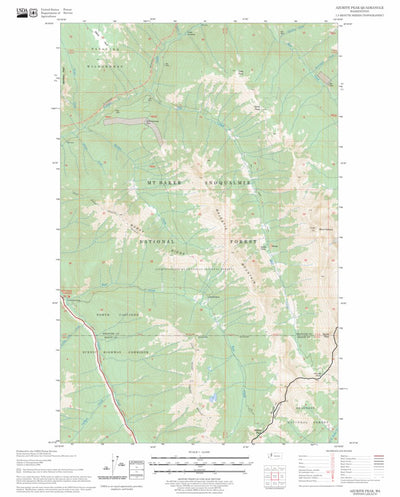 US Forest Service - Topo Azurite Peak, WA FSTopo Legacy digital map