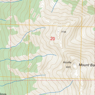 US Forest Service - Topo Azurite Peak, WA FSTopo Legacy digital map