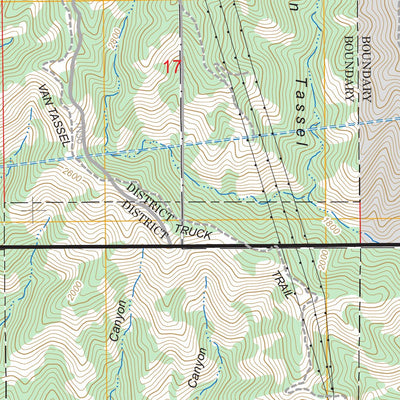 US Forest Service - Topo Azusa, CA FSTopo Legacy digital map