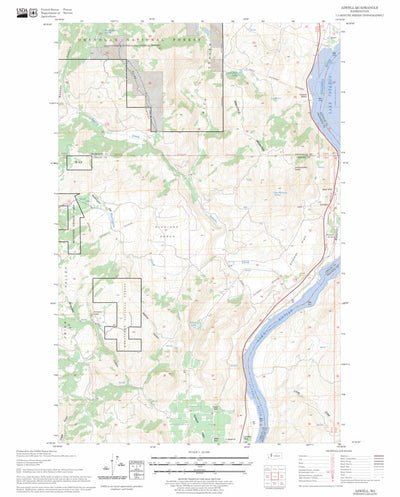 US Forest Service - Topo Azwell, WA FSTopo Legacy digital map