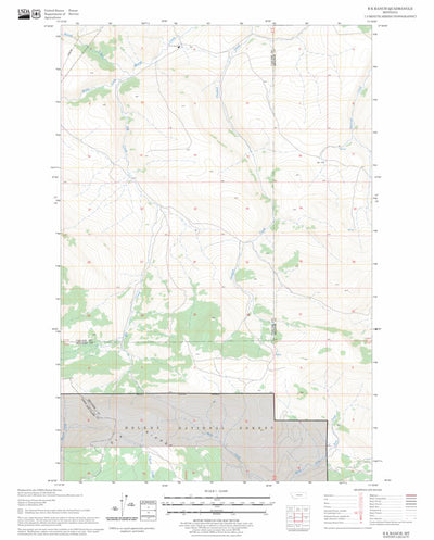 US Forest Service - Topo B K Ranch, MT FSTopo Legacy digital map