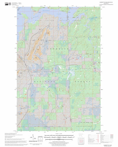 US Forest Service - Topo Babbitt NE, MN FSTopo Legacy digital map