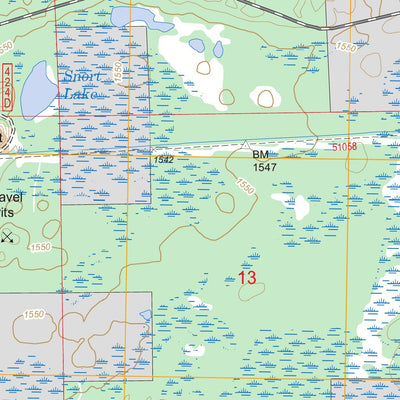 US Forest Service - Topo Babbitt NE, MN FSTopo Legacy digital map