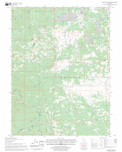 US Forest Service - Topo Babcock Peak, CA FSTopo Legacy digital map
