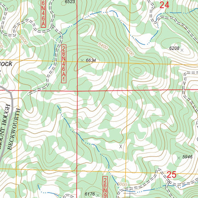 US Forest Service - Topo Babcock Peak, CA FSTopo Legacy digital map