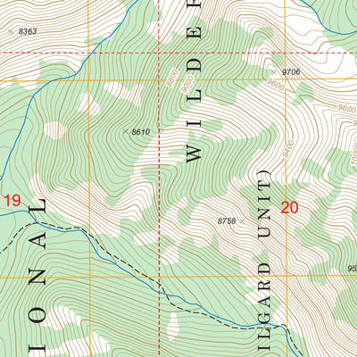 US Forest Service - Topo Bad Luck Creek, MT FSTopo Legacy digital map