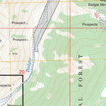 US Forest Service - Topo Badger Creek, ID FSTopo Legacy digital map