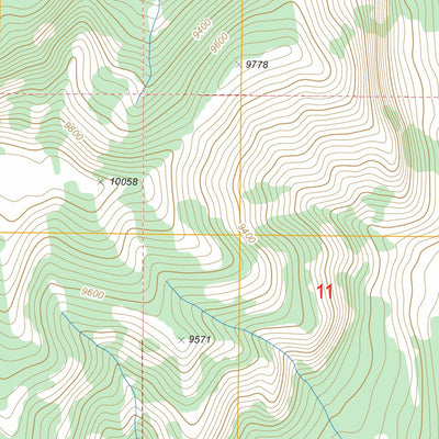 US Forest Service - Topo Badger Creek, WY FSTopo Legacy digital map