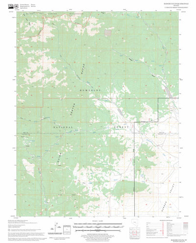 US Forest Service - Topo Badger Gulch, NV FSTopo Legacy digital map