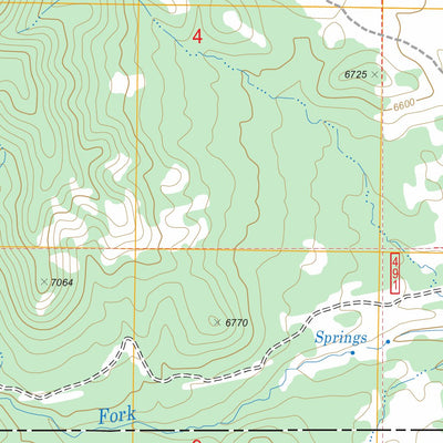 US Forest Service - Topo Badger Gulch, NV FSTopo Legacy digital map