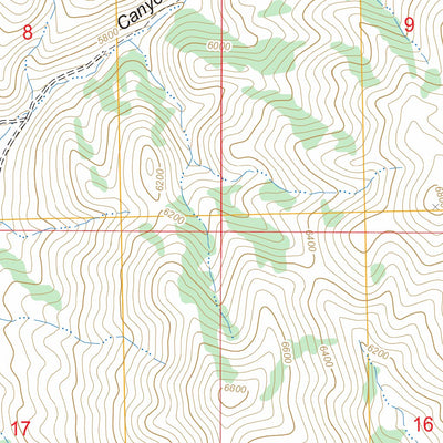 US Forest Service - Topo Badger Hole Spring, ID FSTopo Legacy digital map