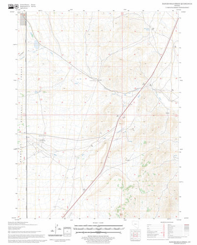 US Forest Service - Topo Badger Hole Spring, NV FSTopo Legacy digital map