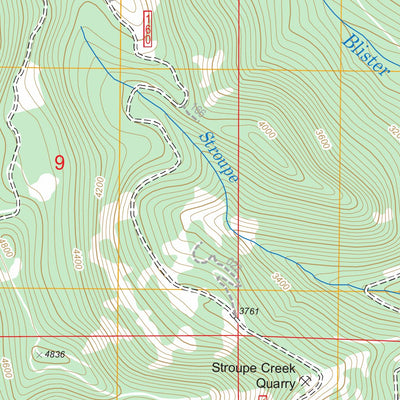 US Forest Service - Topo Bagby Hot Springs, OR FSTopo Legacy digital map