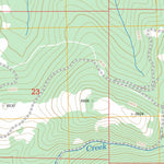 US Forest Service - Topo Baggs Creek, MT FSTopo Legacy digital map