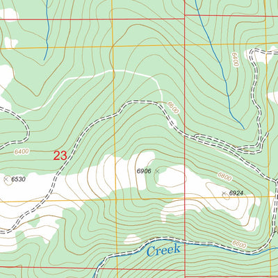 US Forest Service - Topo Baggs Creek, MT FSTopo Legacy digital map