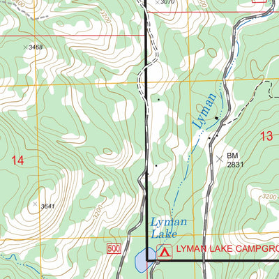US Forest Service - Topo Bailey Creek, WA FSTopo Legacy digital map